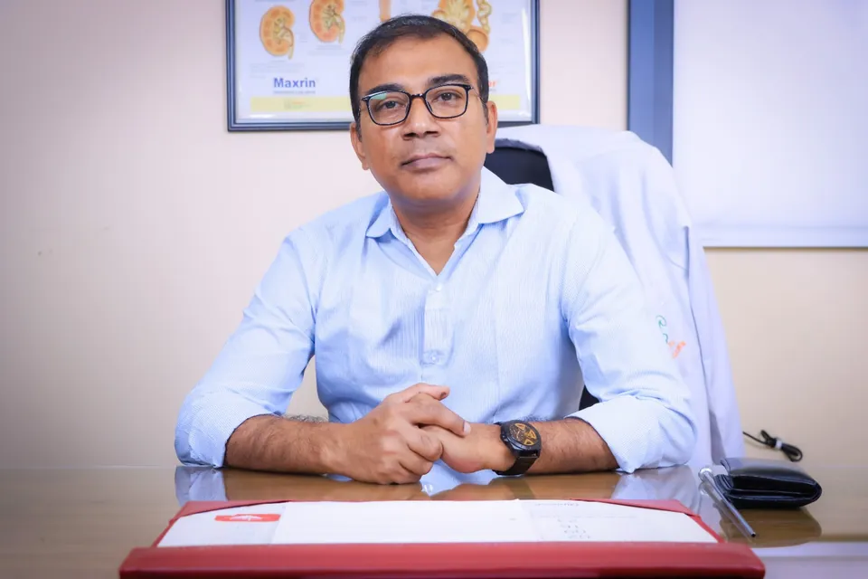 Dr. Md. Nasir Uddin at his consultation chamber
